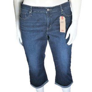 Women's Levi's Shaping Capris Mid Rise Size 24W